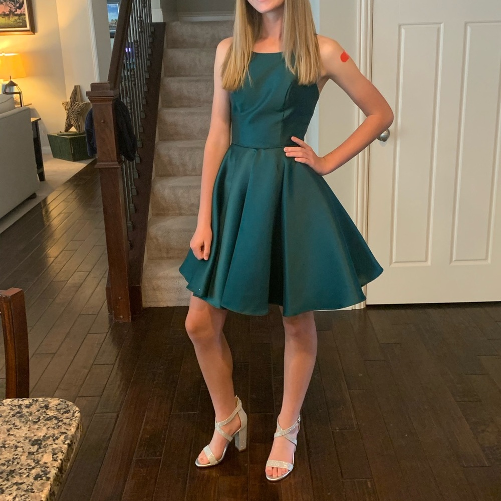 Homecoming Dress Emerald Green Sz 000